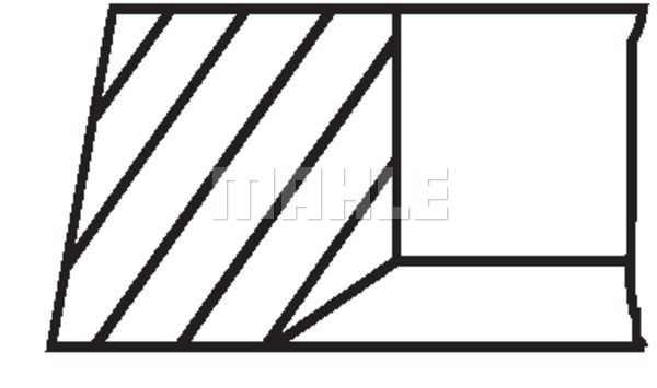 WILMINK GROUP Комплект поршневых колец WG1202325